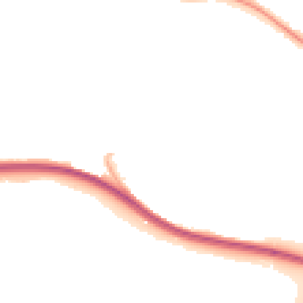 Night-time road noise heatmap for NG16 1DE
