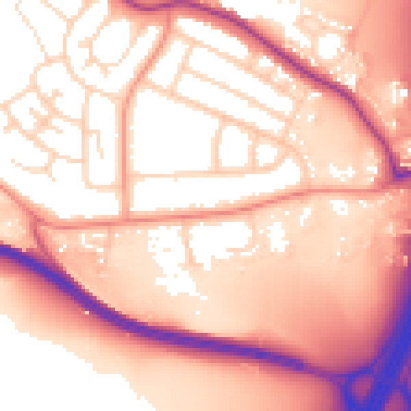 Daytime road noise heatmap for NG16 1DF