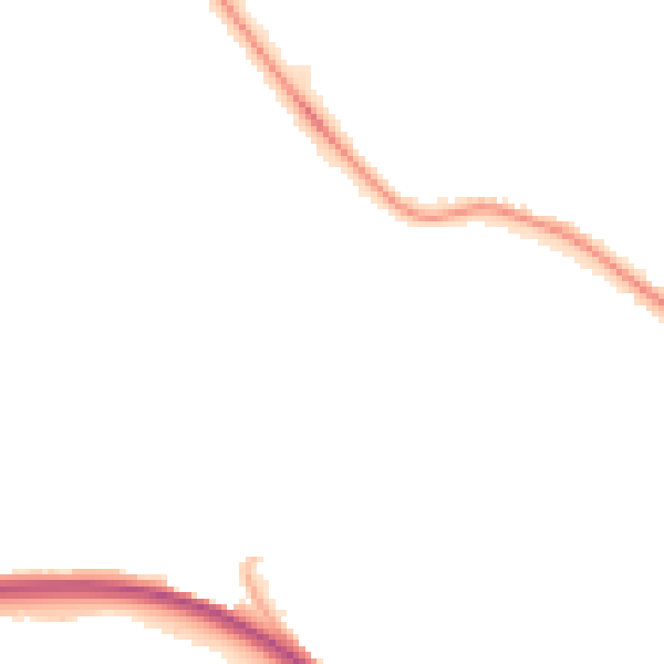 Night-time road noise heatmap for NG16 1EY