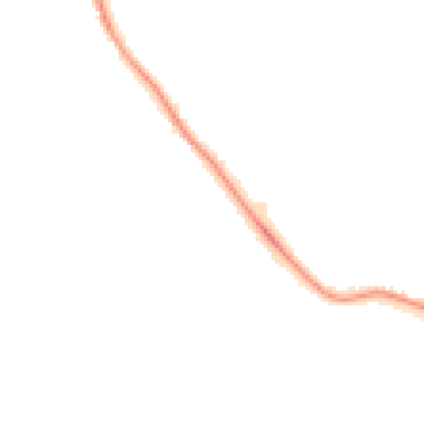 Night-time road noise heatmap for NG16 1HH
