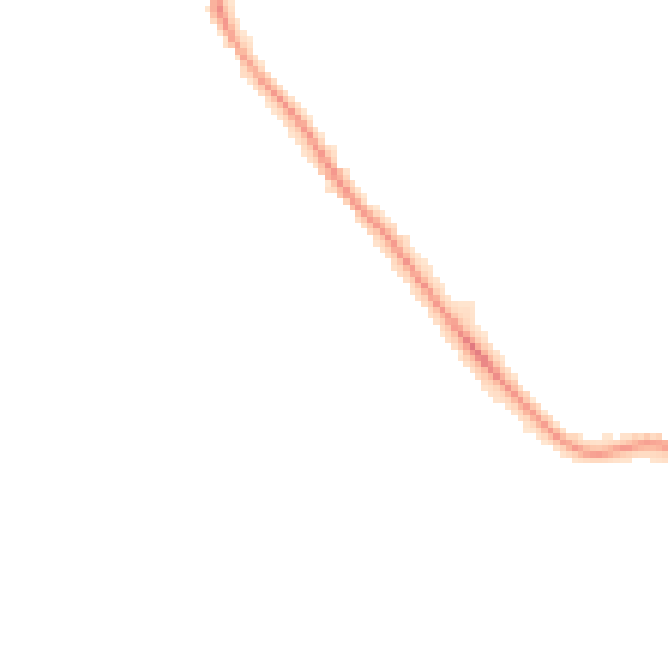 Night-time road noise heatmap for NG16 1HJ