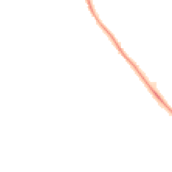 Night-time road noise heatmap for NG16 1HL