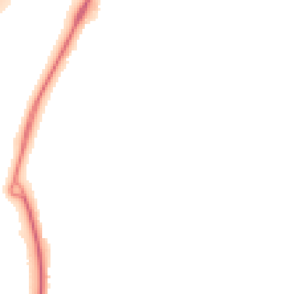 Night-time road noise heatmap for NG16 1QH