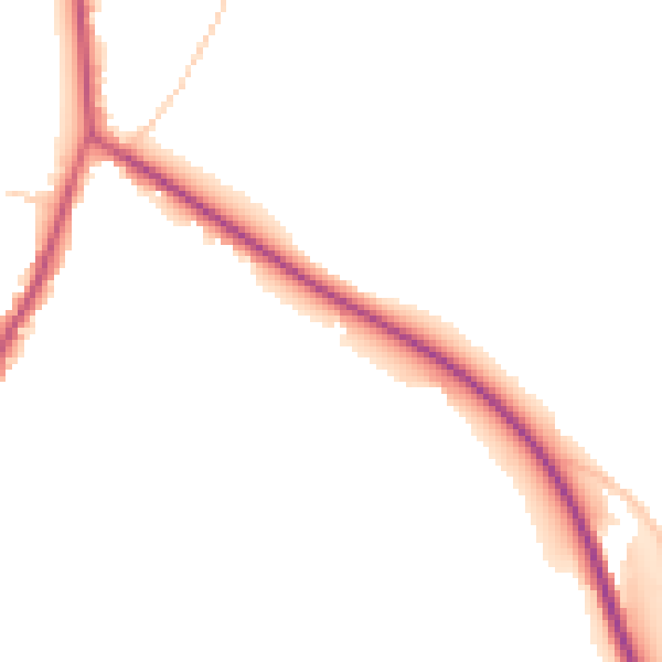 Daytime road noise heatmap for NG16 2AB