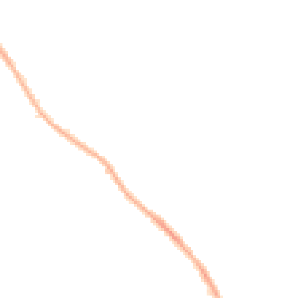 Night-time road noise heatmap for NG16 2FY