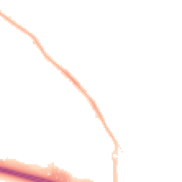 Night-time road noise heatmap for NG16 2GS