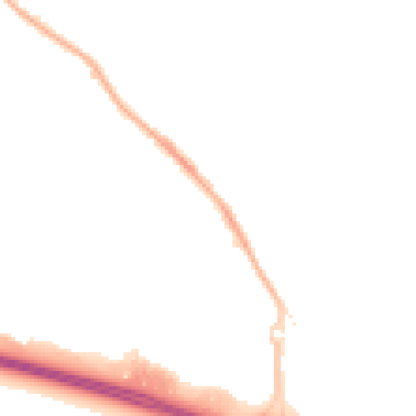 Night-time road noise heatmap for NG16 2GU
