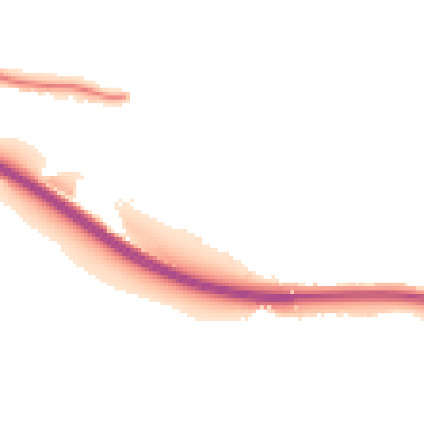 Night-time road noise heatmap for NG16 2LU