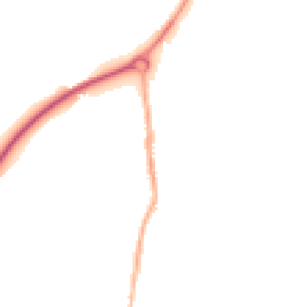 Night-time road noise heatmap for NG16 2QT