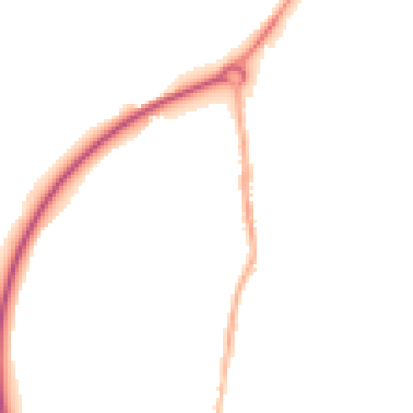 Night-time road noise heatmap for NG16 2QY