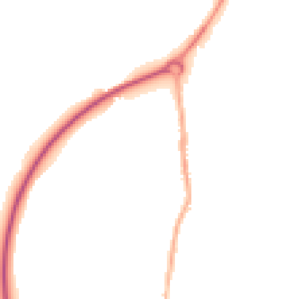 Night-time road noise heatmap for NG16 2QZ