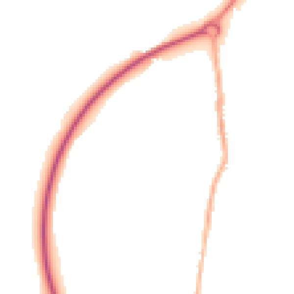 Night-time road noise heatmap for NG16 2RA