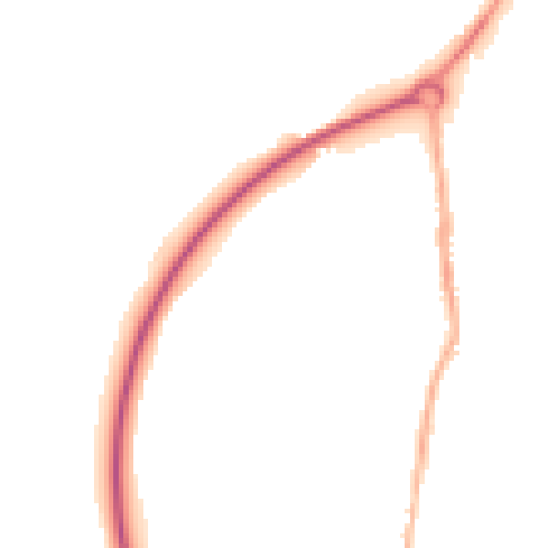 Night-time road noise heatmap for NG16 2RD