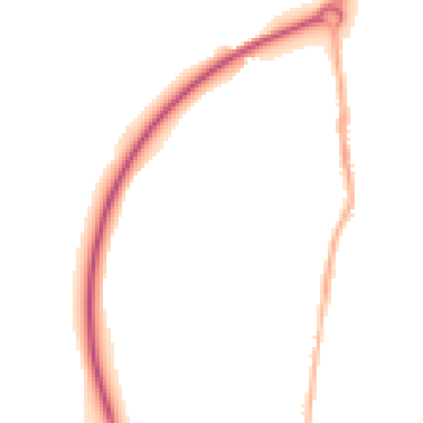 Night-time road noise heatmap for NG16 2RS