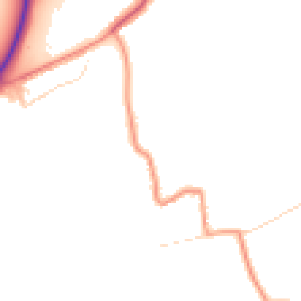 Daytime road noise heatmap for NG16 2RW