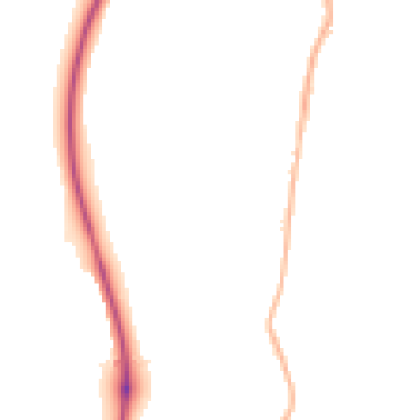 Night-time road noise heatmap for NG16 2SB