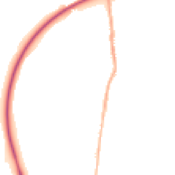 Night-time road noise heatmap for NG16 2SN