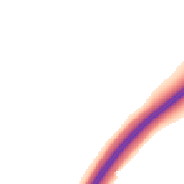 Night-time road noise heatmap for NG16 2SU