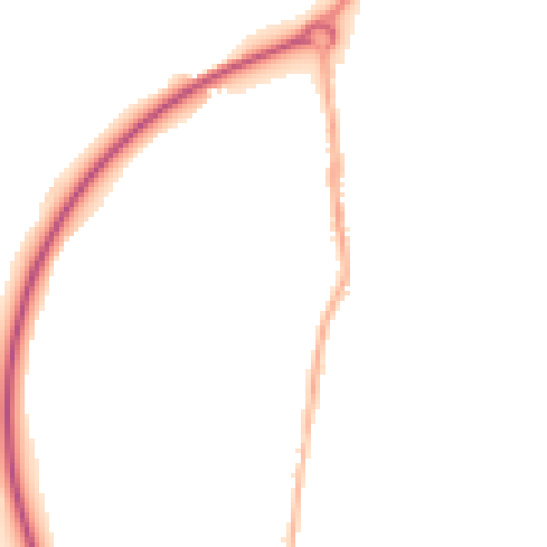 Night-time road noise heatmap for NG16 2SW