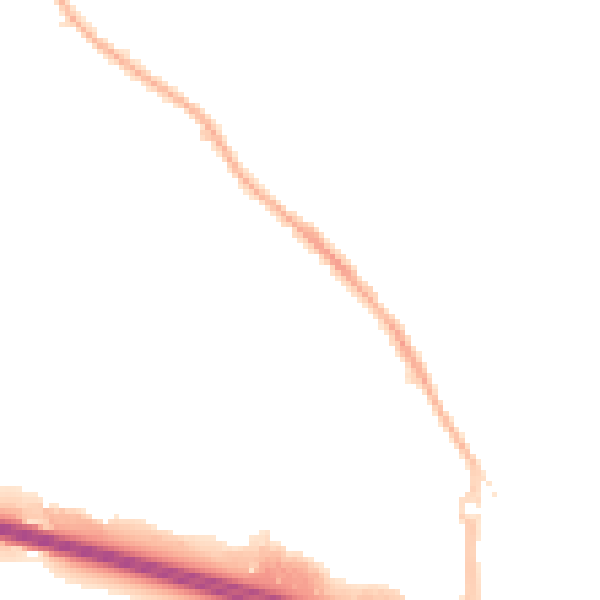 Night-time road noise heatmap for NG16 2UA