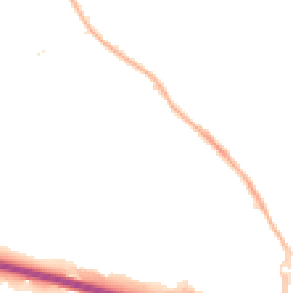 Night-time road noise heatmap for NG16 2UF
