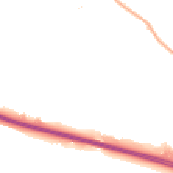 Night-time road noise heatmap for NG16 2UG