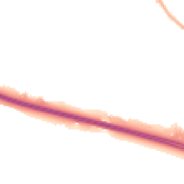 Night-time road noise heatmap for NG16 2UH