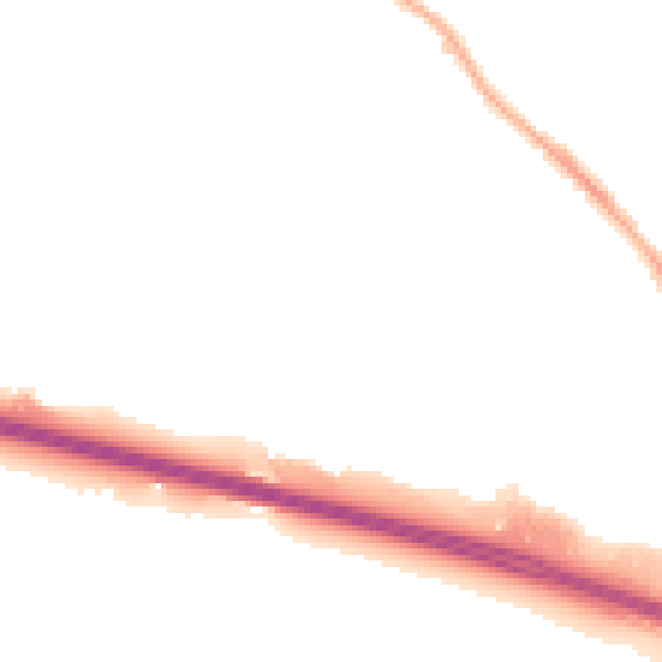Night-time road noise heatmap for NG16 2US