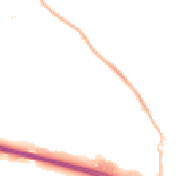 Night-time road noise heatmap for NG16 2UY