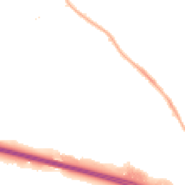 Night-time road noise heatmap for NG16 2WN
