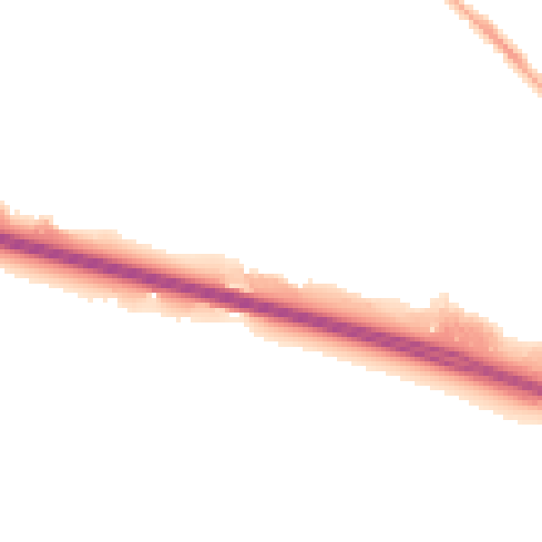 Night-time road noise heatmap for NG16 2WU