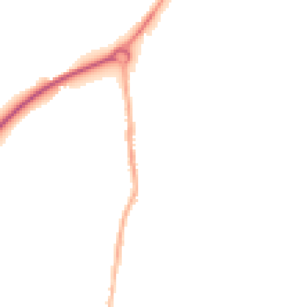 Night-time road noise heatmap for NG16 2WX