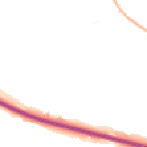 Night-time road noise heatmap for NG16 2XF