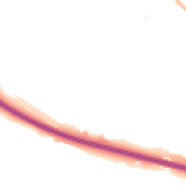 Night-time road noise heatmap for NG16 2YL