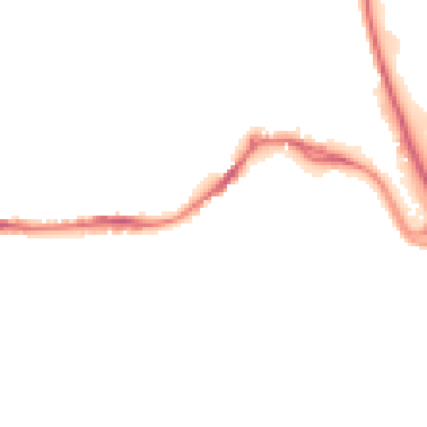 Night-time road noise heatmap for NG16 4AP