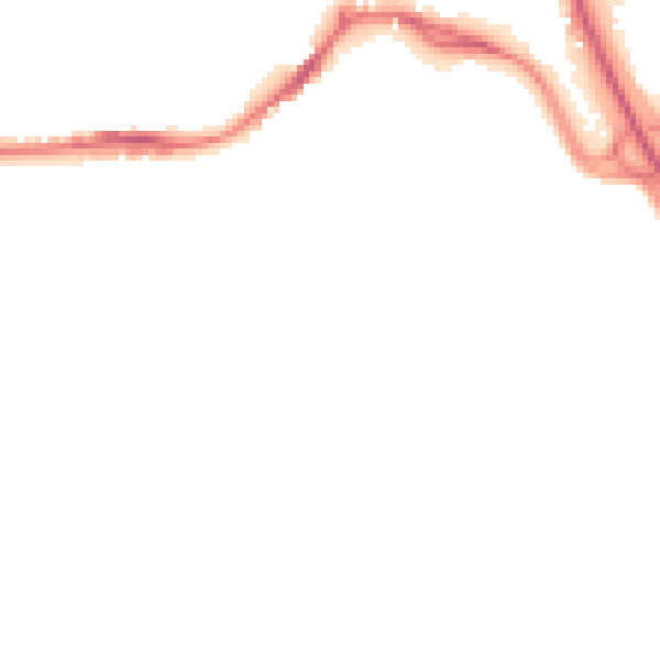 Night-time road noise heatmap for NG16 4AX