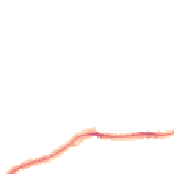 Night-time road noise heatmap for NG16 4BB