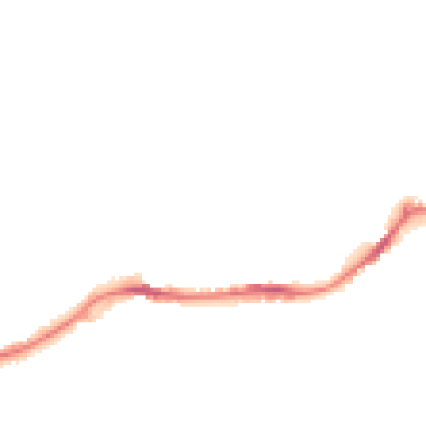 Night-time road noise heatmap for NG16 4DA