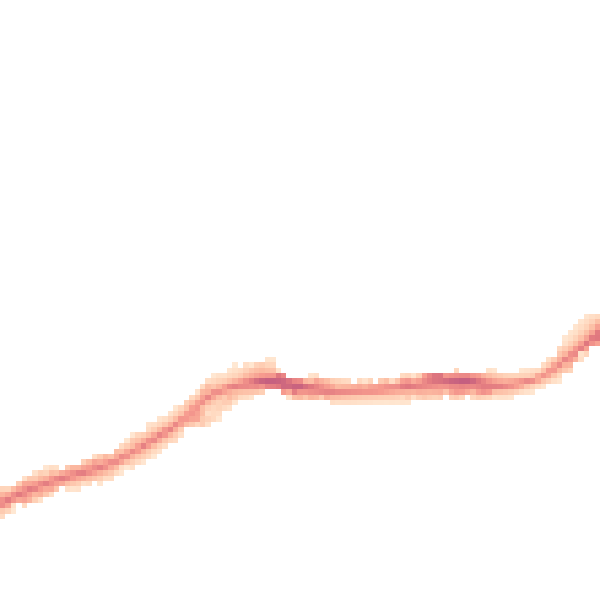 Night-time road noise heatmap for NG16 4DW
