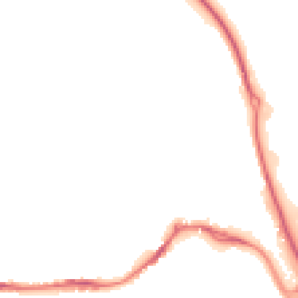Night-time road noise heatmap for NG16 4ES