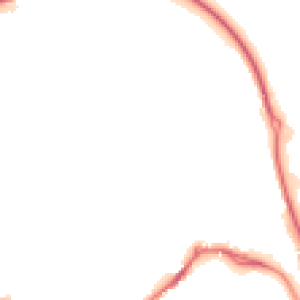 Night-time road noise heatmap for NG16 4ET