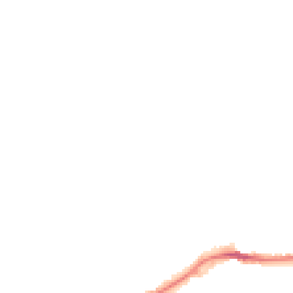 Night-time road noise heatmap for NG16 4FY