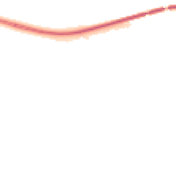 Night-time road noise heatmap for NG16 4GH