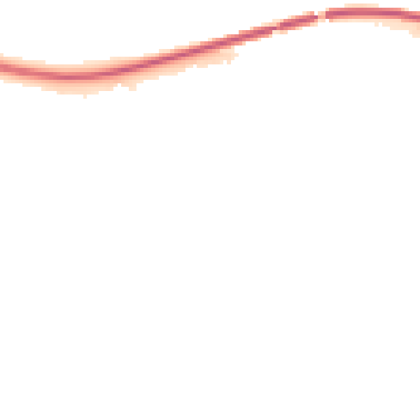 Night-time road noise heatmap for NG16 4GL