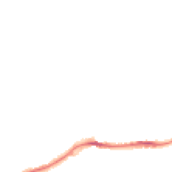 Night-time road noise heatmap for NG16 4GS