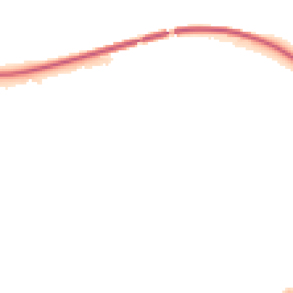 Night-time road noise heatmap for NG16 4GW