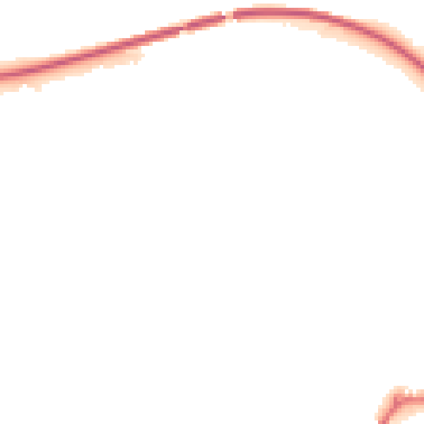 Night-time road noise heatmap for NG16 4HF