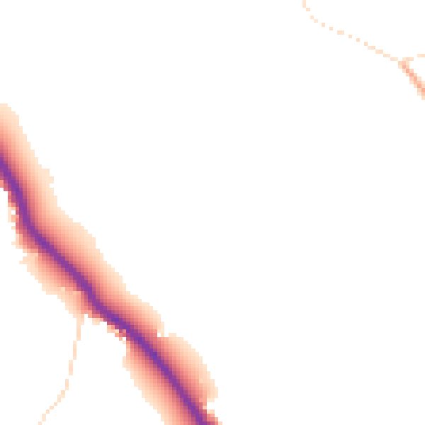 Daytime road noise heatmap for NG16 4HH