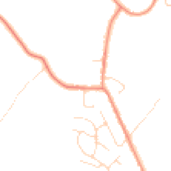 Daytime road noise heatmap for NG16 5BG