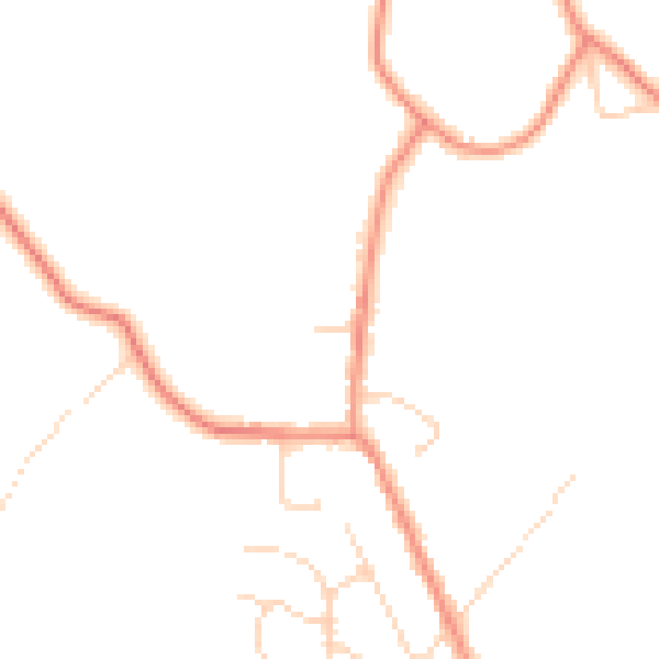 Daytime road noise heatmap for NG16 5BP
